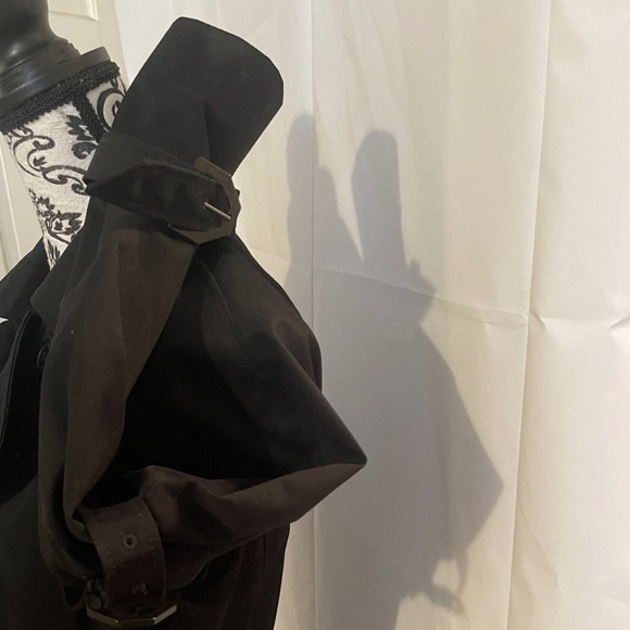 NWT! RUNWAY! Viktor & Rolf Buckled Trench Coat  Size IT 42 BLACK  Italy - Picture 9 of 15